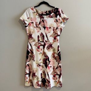Ivanka Trump Watercolor Floral Dress